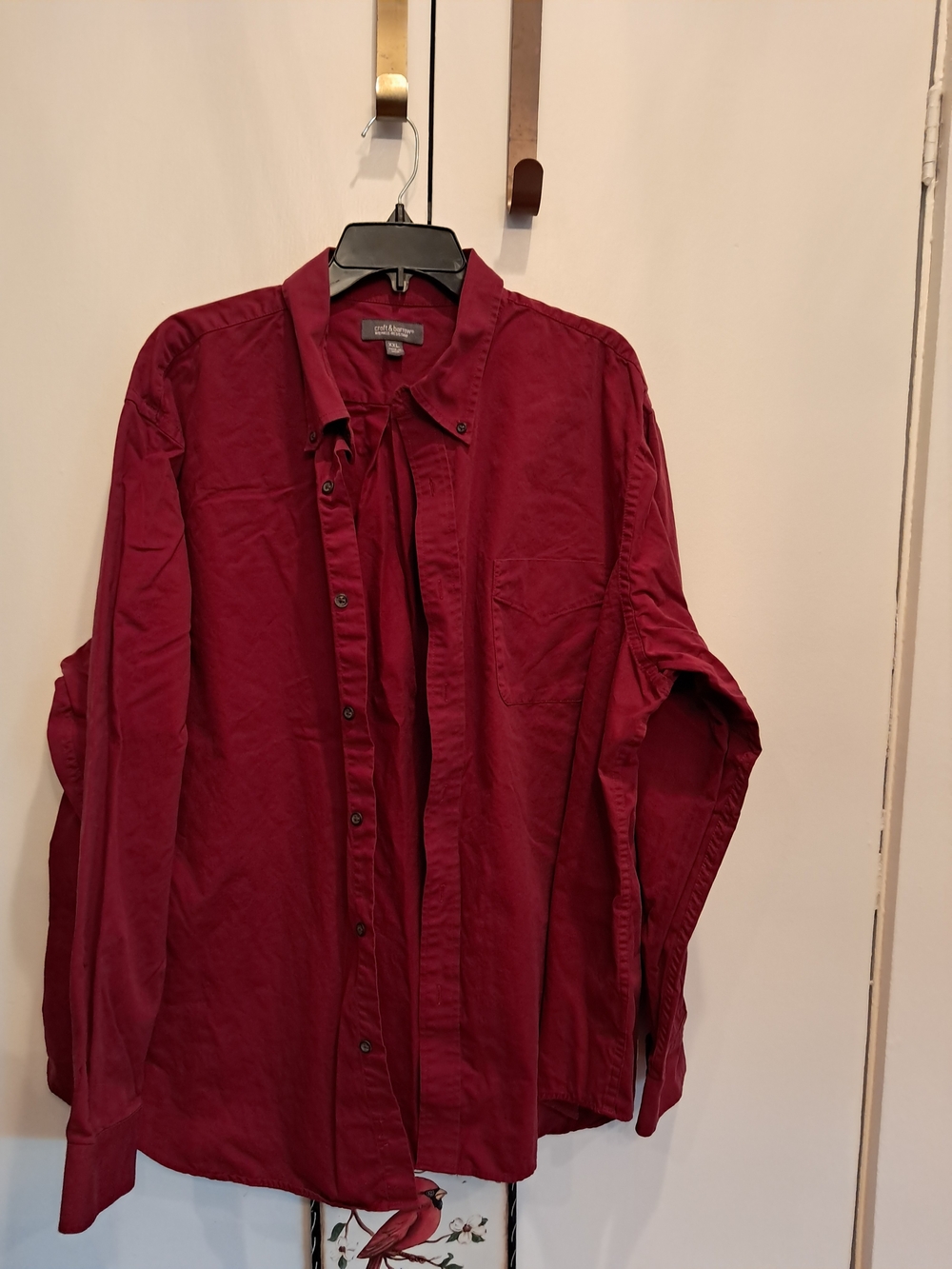croft & barrow Men's Button-Up Shirt Jacket - Deep Wine